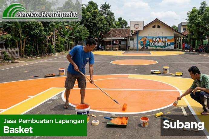 Jasa Pembuatan Lapangan Basket Subang